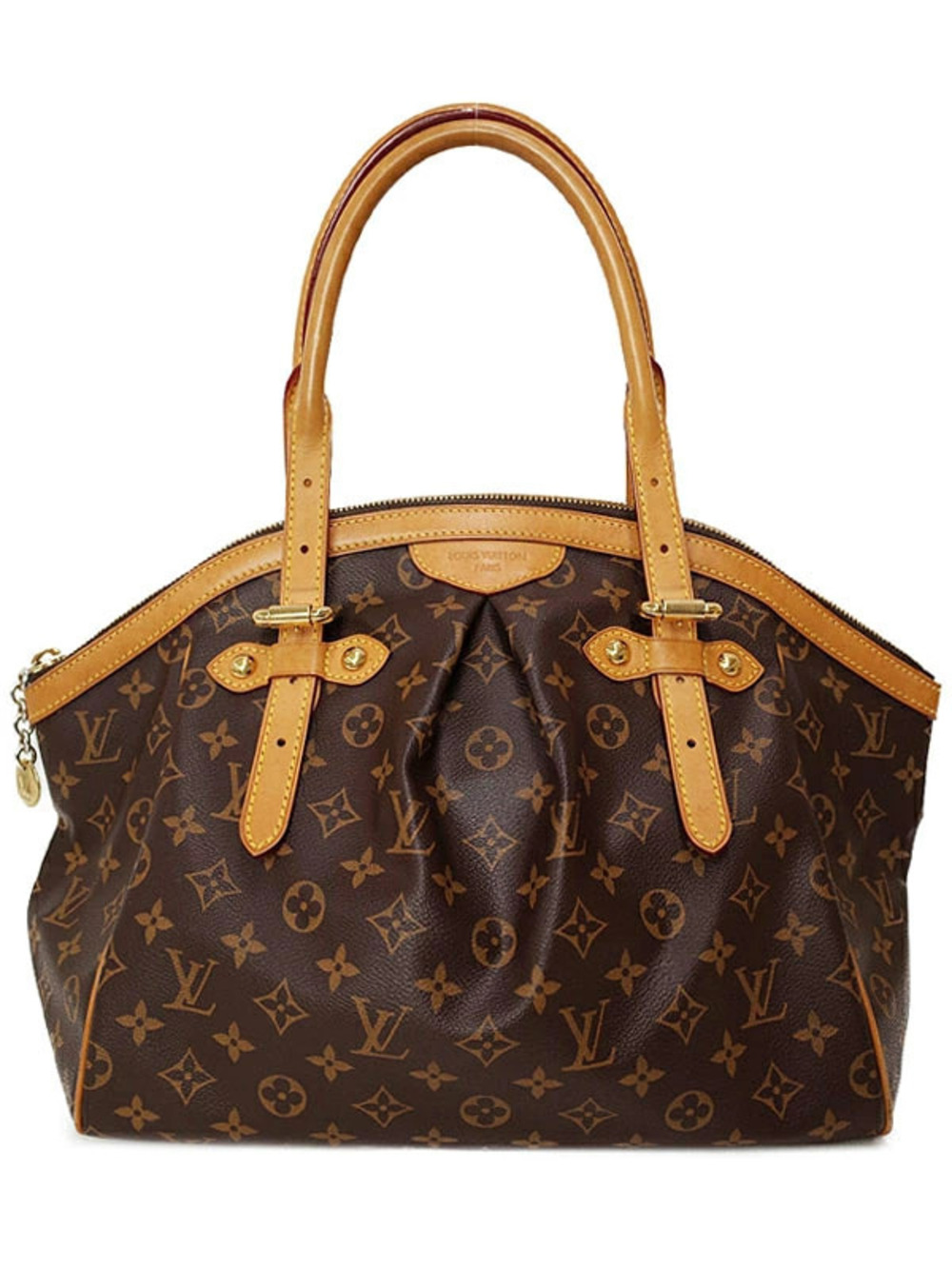Louis Vuitton Monogram Tivoli Shoulder Bag Canvas Leather Brown